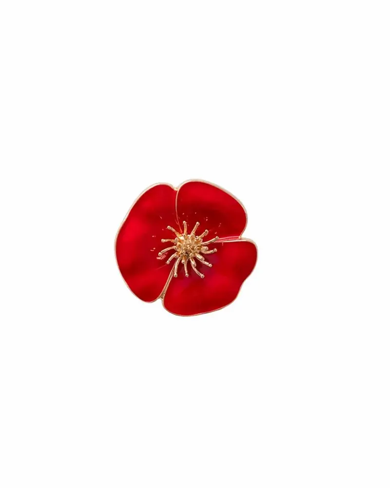 Bijoux - bijou broche CLAP POPPY RED - le coquelicot rouge - CLAP PARIS