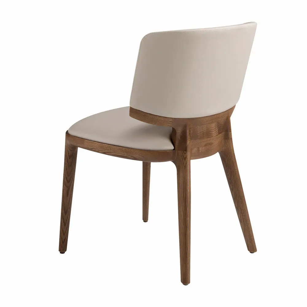 Chaises - Chaise en similicuir crème - ANGEL CERDÁ