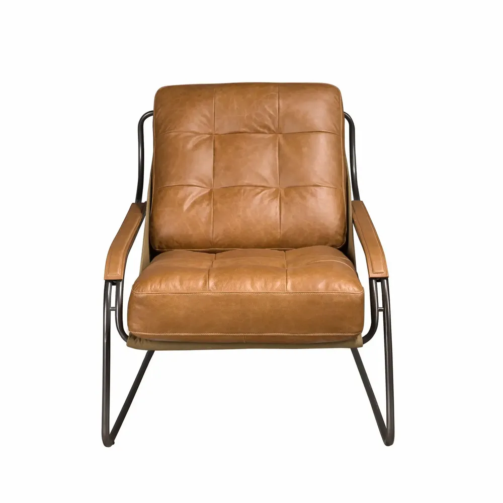Fauteuils - Fauteuil en cuir marron - ANGEL CERDÁ