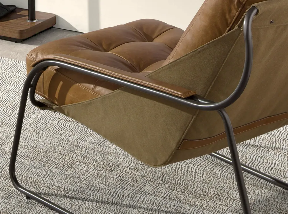 Fauteuils - Fauteuil en cuir marron - ANGEL CERDÁ