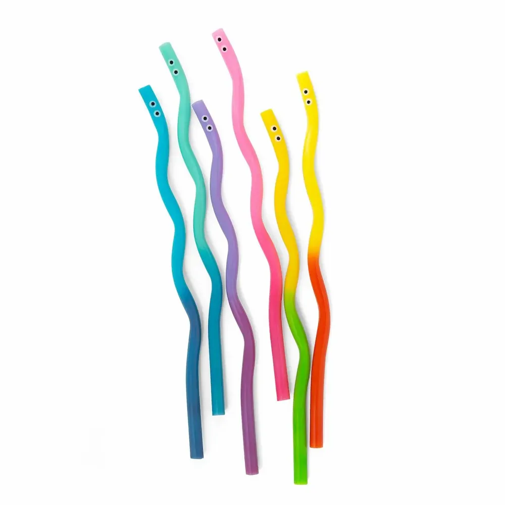 Ustensiles de cuisine - Pailles Kidoki WigglyWorm - KIKKERLAND