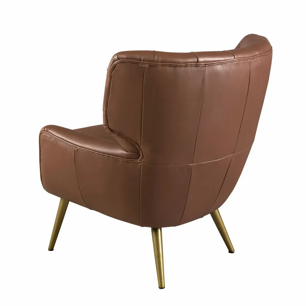 Fauteuils - Fauteuil Chester cuir marron foncé - ANGEL CERDÁ