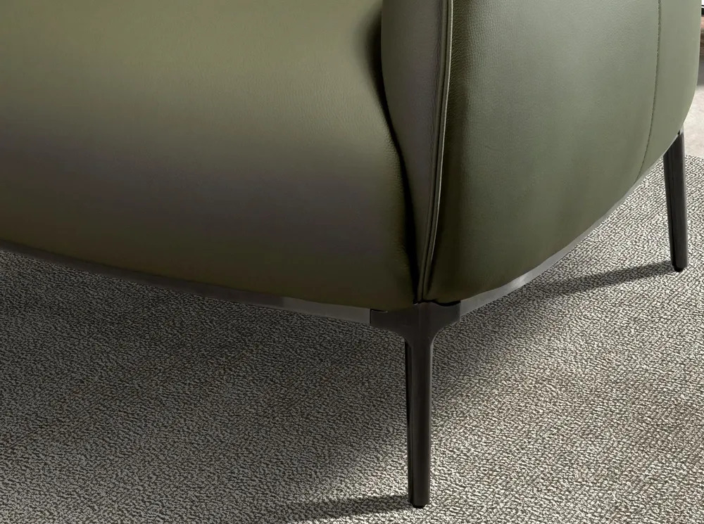 Armchairs - Olive green leather armchair - ANGEL CERDÁ