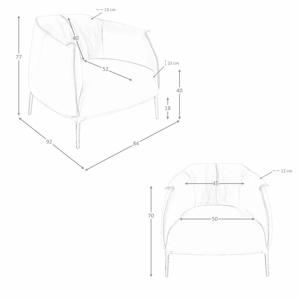 Armchairs - Olive green leather armchair - ANGEL CERDÁ