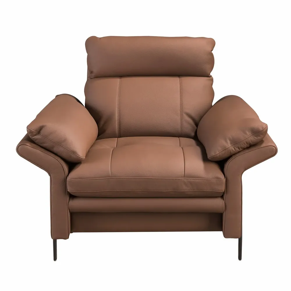 Fauteuils - Fauteuil en cuir marron - ANGEL CERDÁ