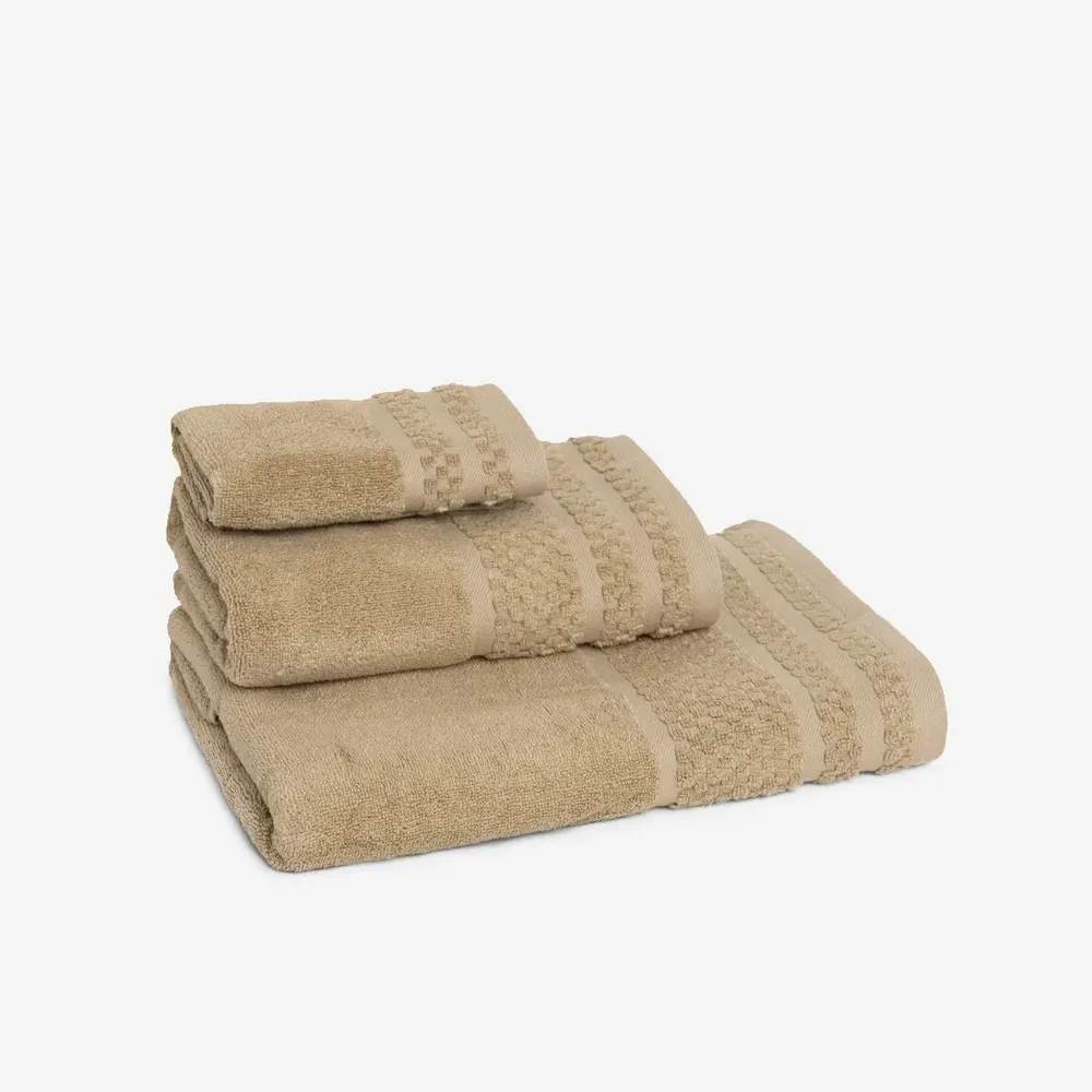 Autres linges de bain - Serviette en bambou beige 50/80cm - DILIOS