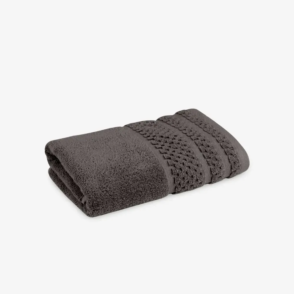 Autres linges de bain - Serviette en bambou gris 50/80cm - DILIOS