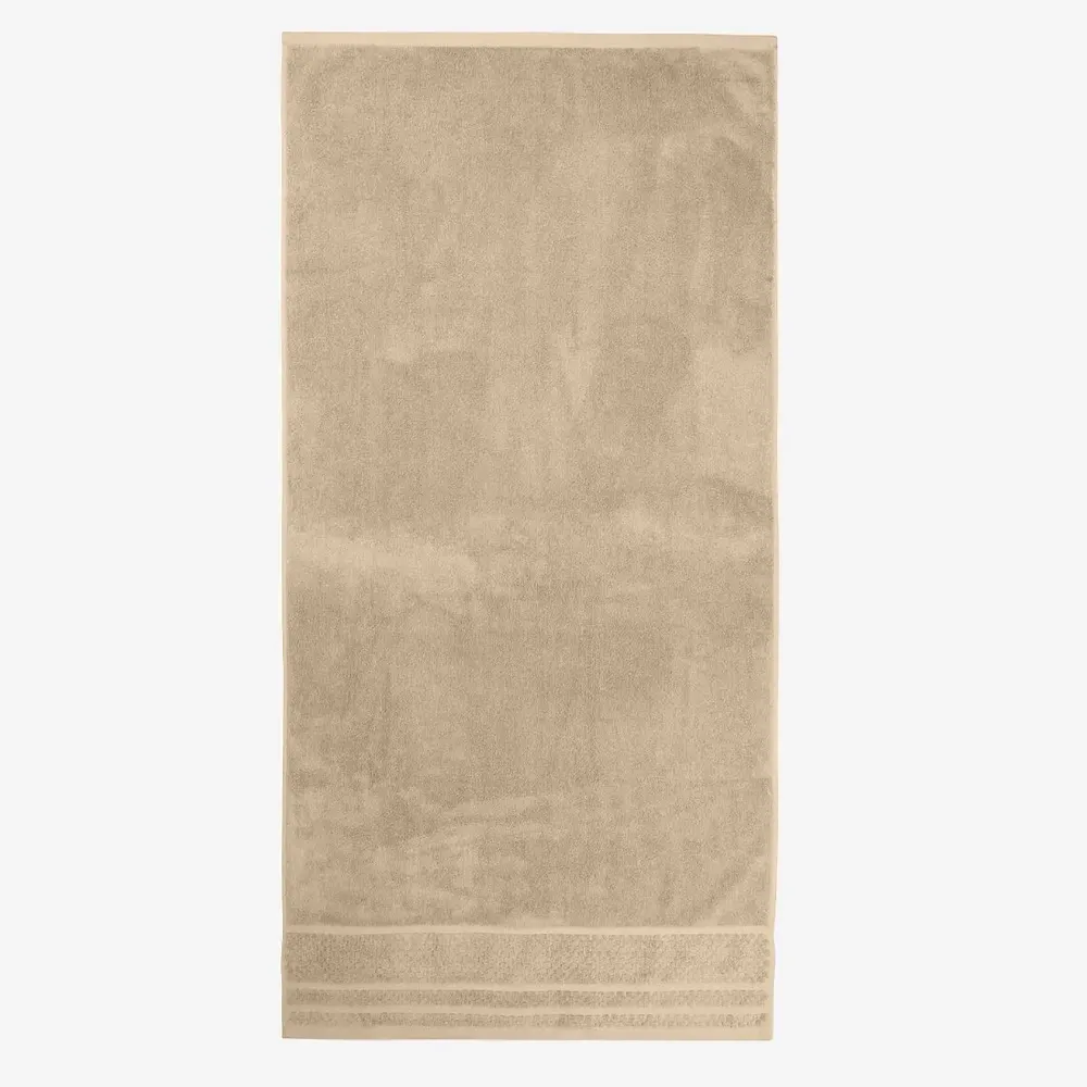 Autres linges de bain - Serviette en bambou beige 70/140 cm - DILIOS