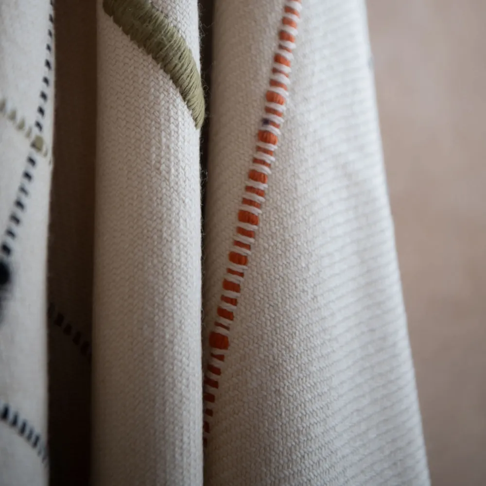 Throw blankets - NAGA PLAID COLLECTION HAND-WOVEN HIMALAYAN MERINO WOOL - MILLE ET CLAIRE