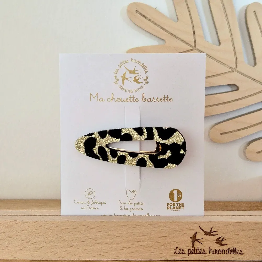 Gifts - Wooden or glitter brooches, clips, keychains and buckles - LES PETITES HIRONDELLES