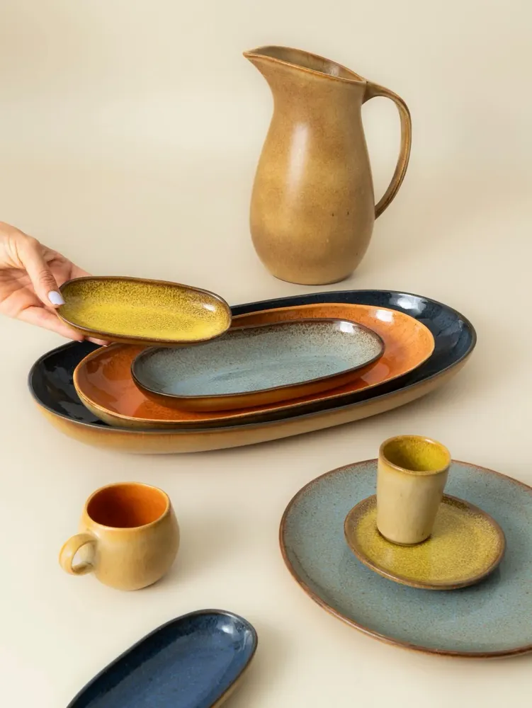 Everyday plates - Flower Seeds Collection - TERRAFINA STONEWARE