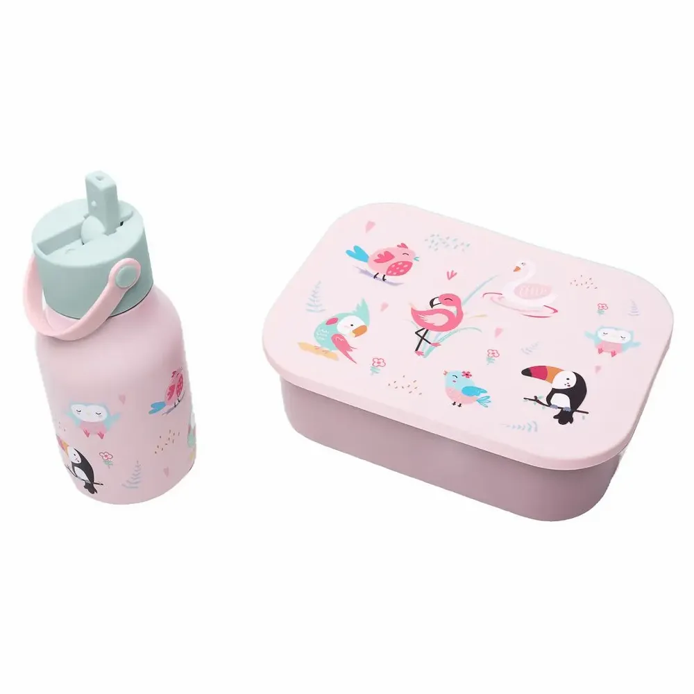 Repas pour enfant - Coffret cadeau avec boîte à lunch et bouteille pour enfants - LUND DESIGN HOUSE