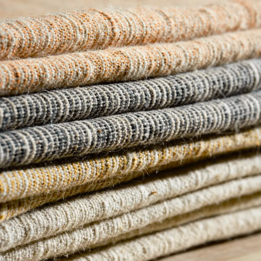 Fabric cushions - SEMA COLLECTION CUSHIONS & BLANKETS IN NETTLE FIBERS - MILLE ET CLAIRE