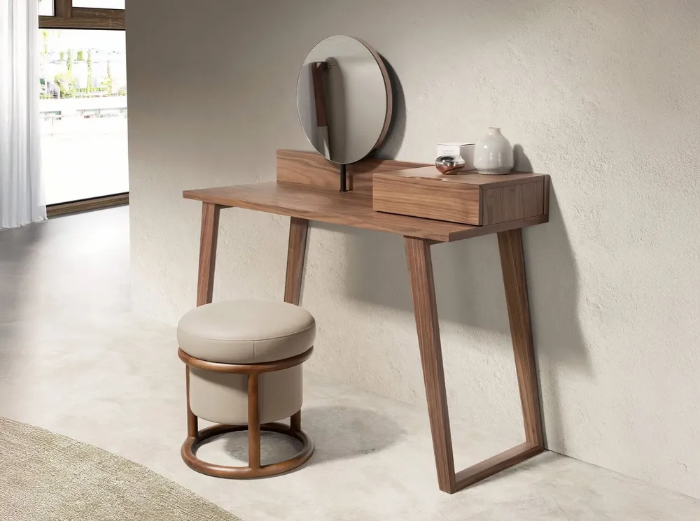 Bancs - Pouf en simili cuir vison - ANGEL CERDÁ
