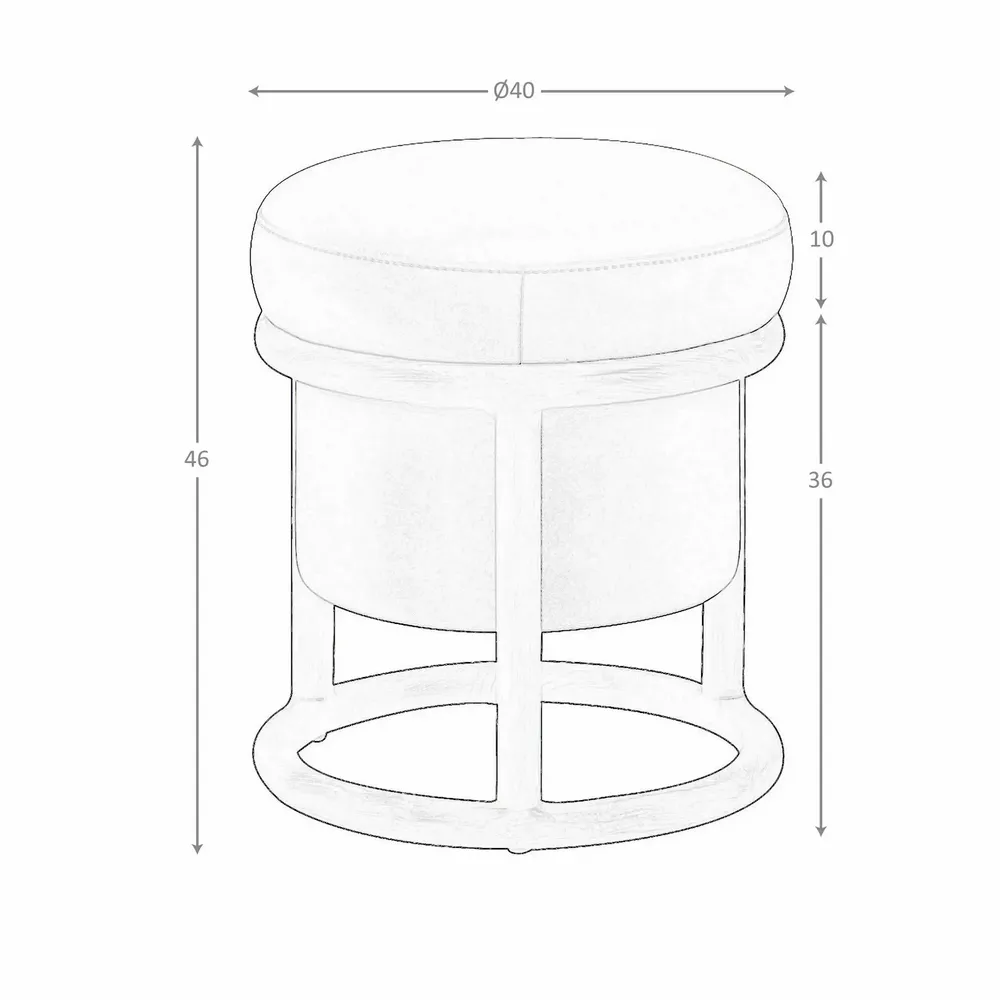 Bancs - Pouf en simili cuir vison - ANGEL CERDÁ