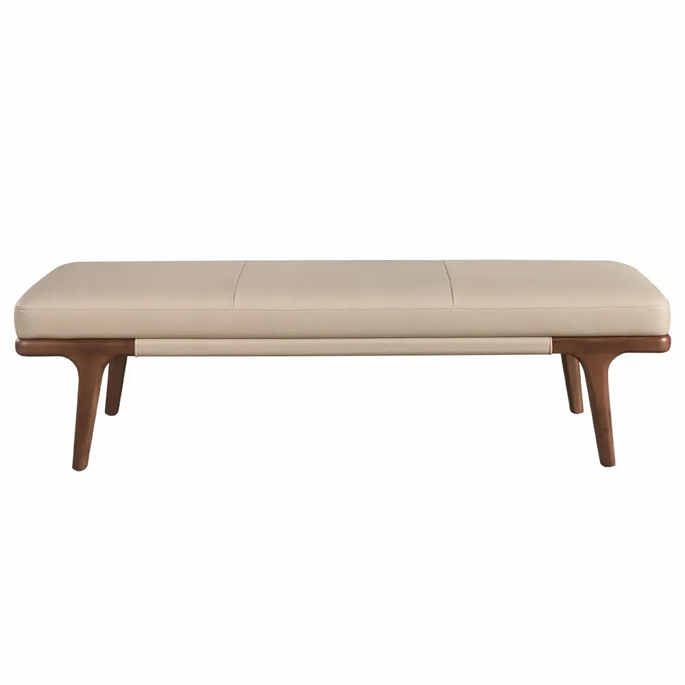 Bancs - Banc en simili cuir vison - ANGEL CERDÁ