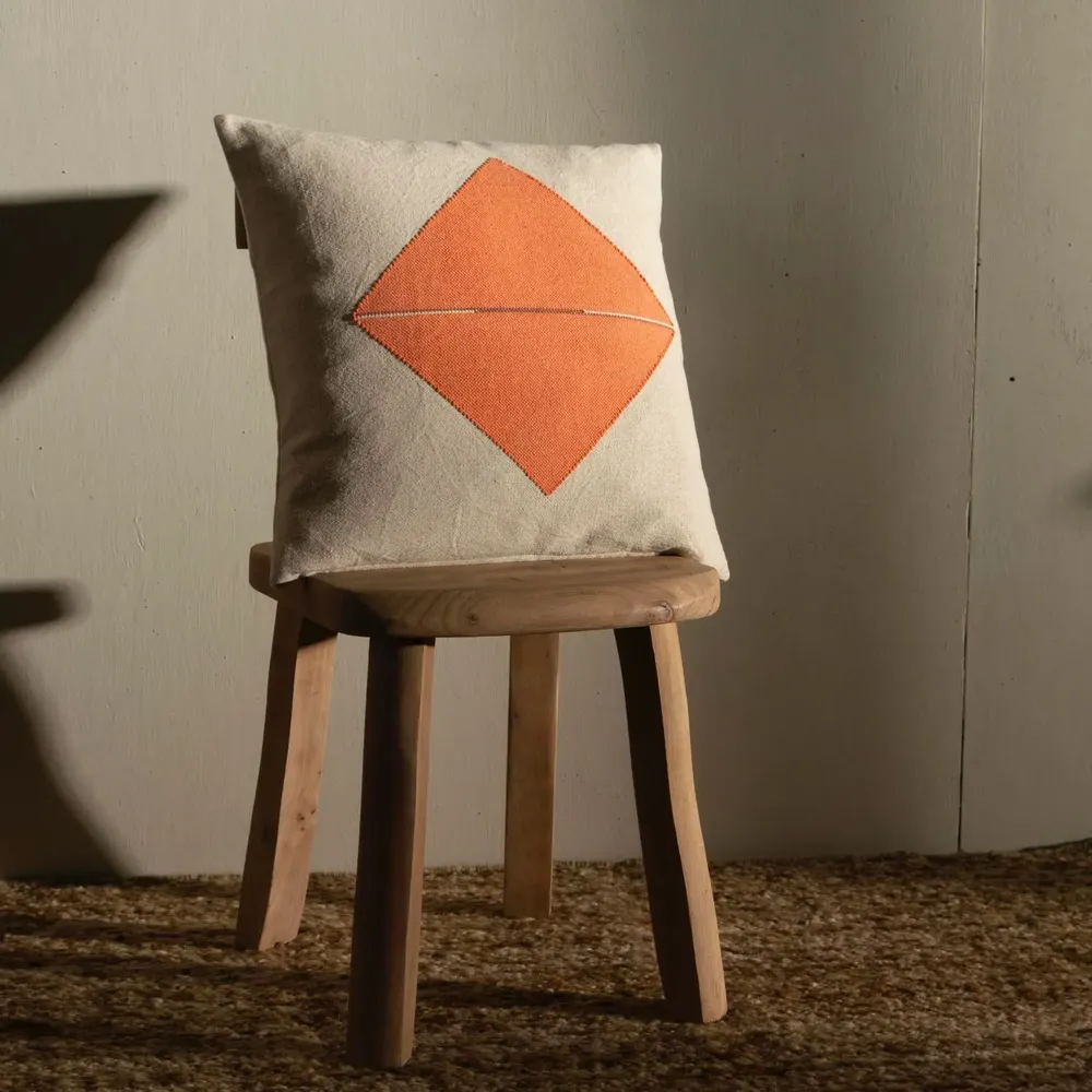 Fabric cushions - NAGA & ORIGAMI ORGANIC COTTON CUSHION COLLECTION - MILLE ET CLAIRE