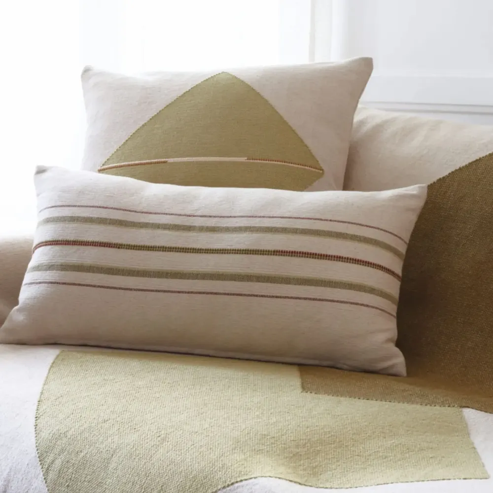 Fabric cushions - NAGA & ORIGAMI ORGANIC COTTON CUSHION COLLECTION - MILLE ET CLAIRE