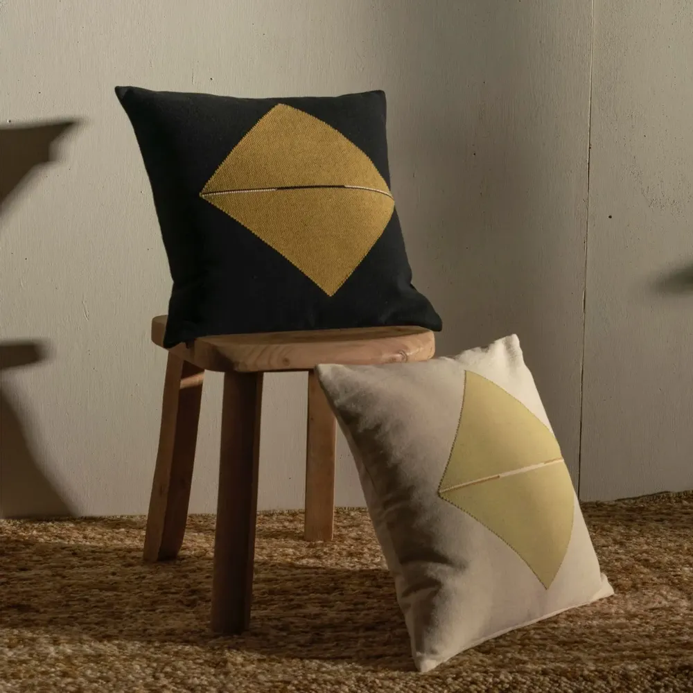 Fabric cushions - NAGA & ORIGAMI ORGANIC COTTON CUSHION COLLECTION - MILLE ET CLAIRE