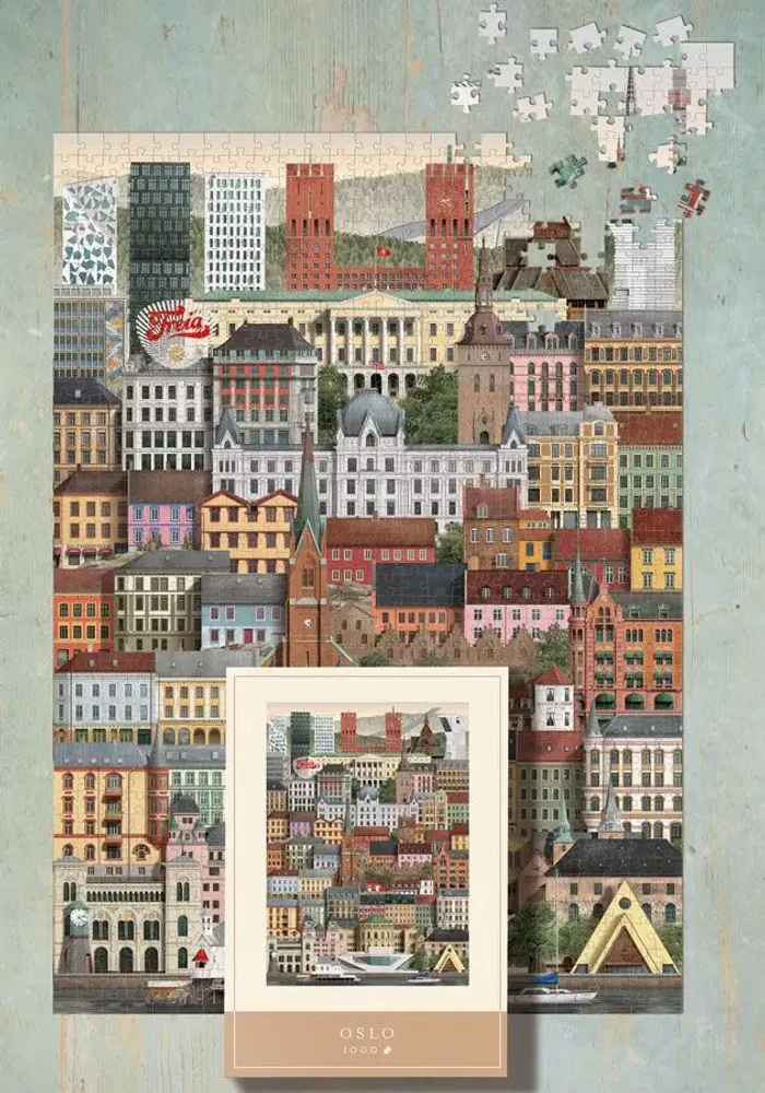 Cadeaux - Puzzle Oslo (1000 pièces) - MARTIN SCHWARTZ