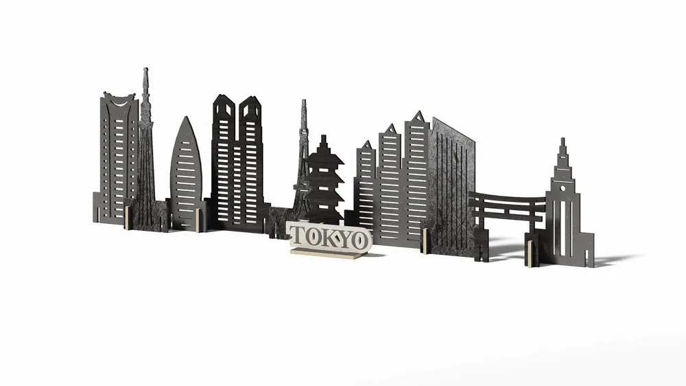 Objets personnalisables - Kit Memory City en bois à faire soi-même - ENJOYTHEWOOD