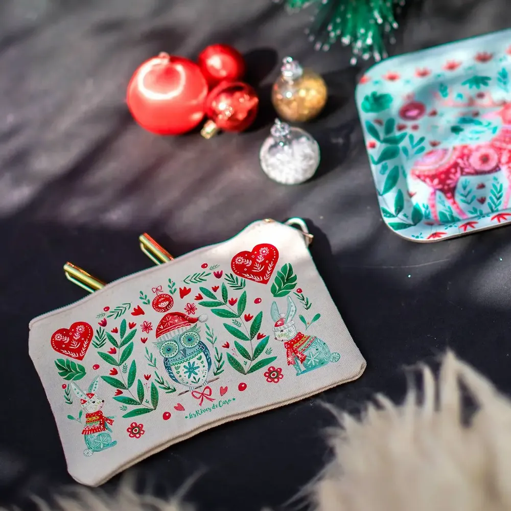 Cadeaux - Trousses imprimées en France - HIRONDELLES & CIE BY MAISON ROYAL GARDEN