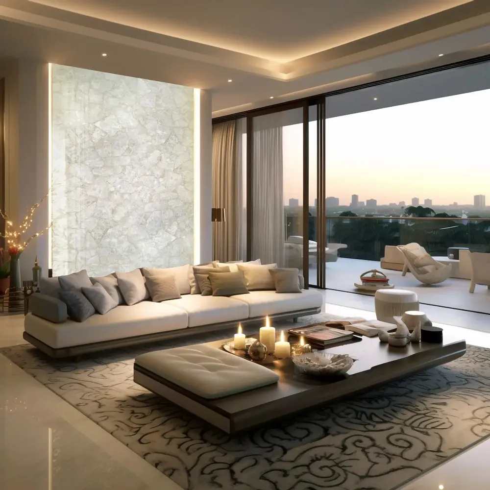 Autres tables  - Surfaces en cristal de roche - PRESTONEX DESIGN PVT LTD