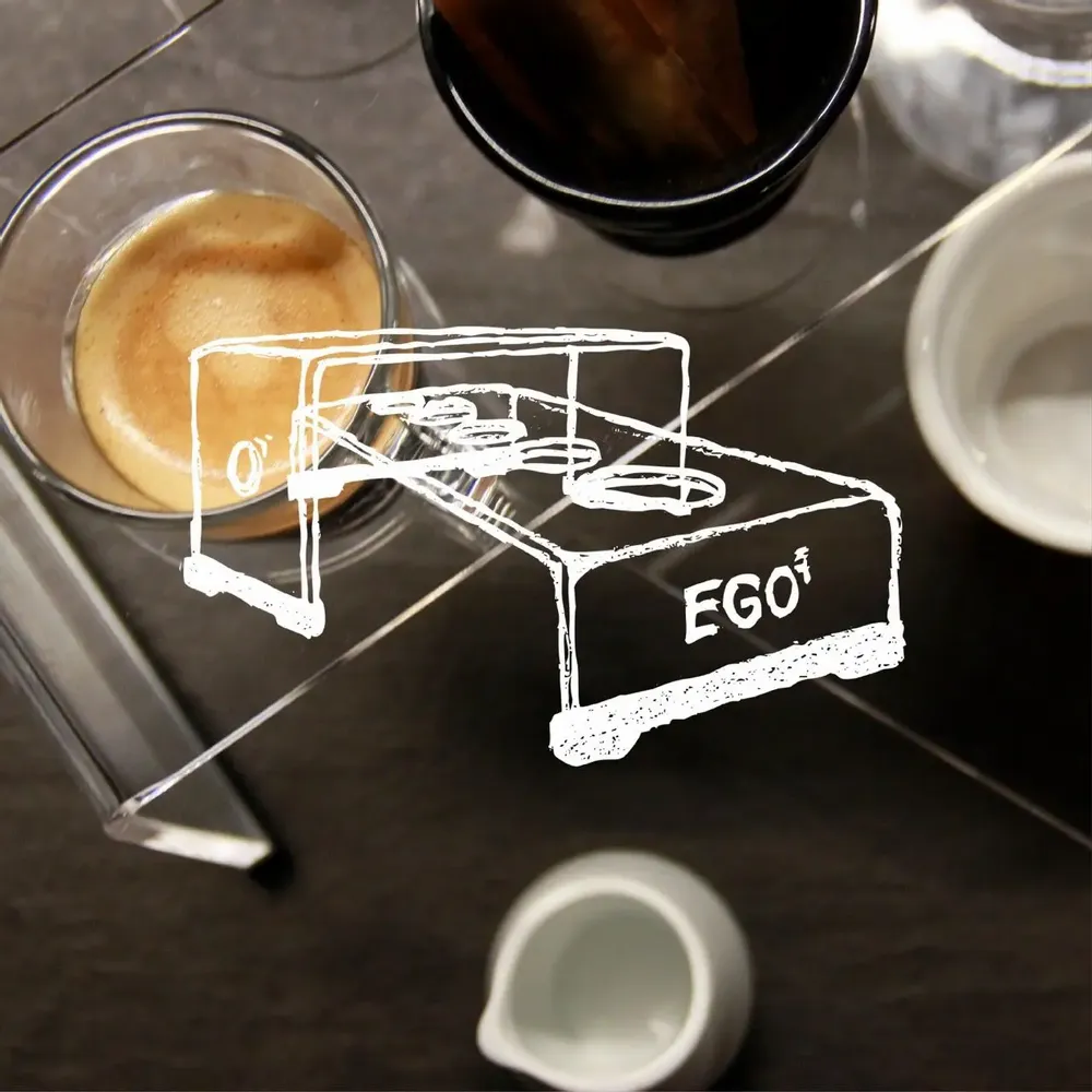 Tea and coffee accessories - Dual tray set for 8 coffee cups or glasses - Missorium Duo - EGOUNDESIGN