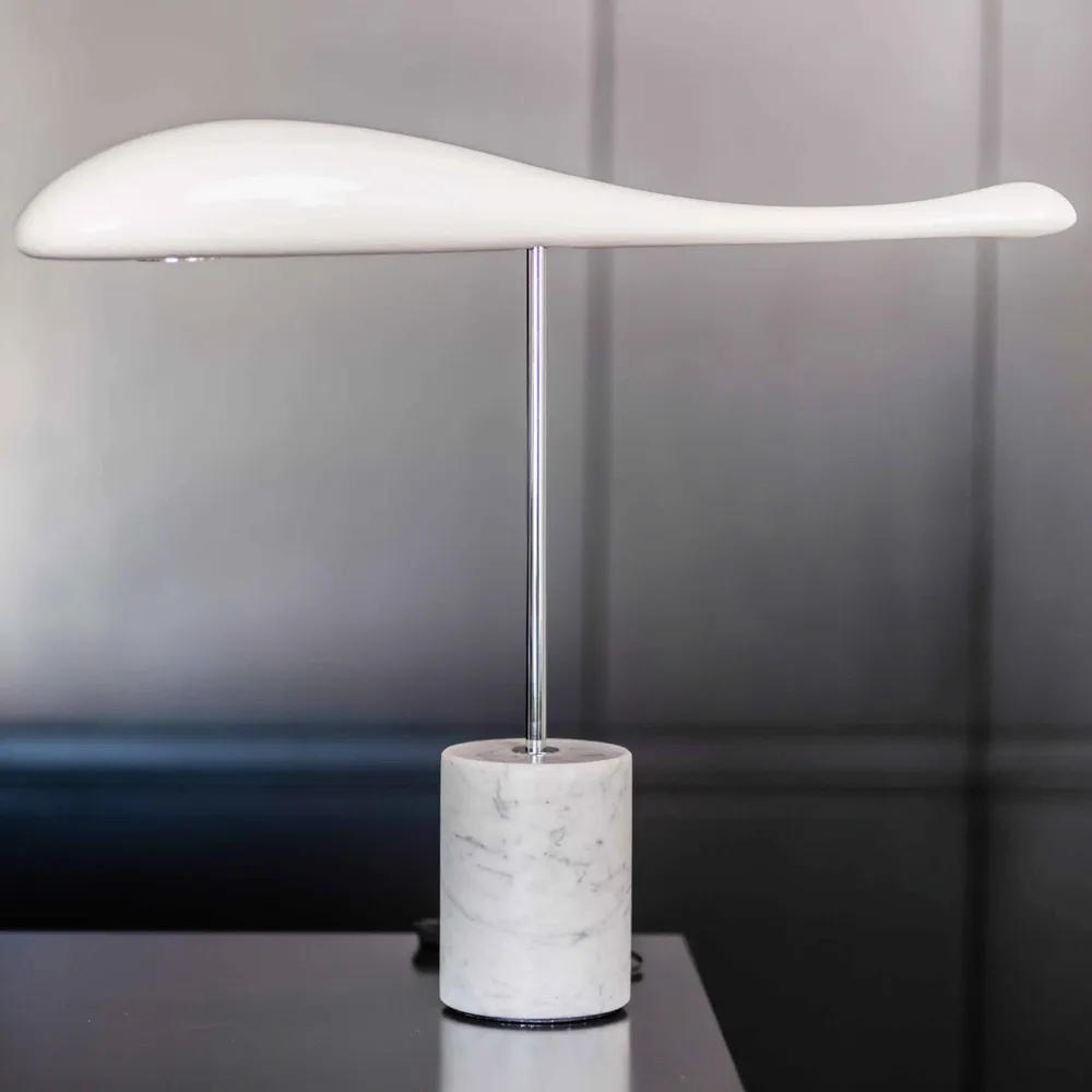 Lampes de table - Lampe de table et de bureau Flying Fish - Blanche - SOFTICATED