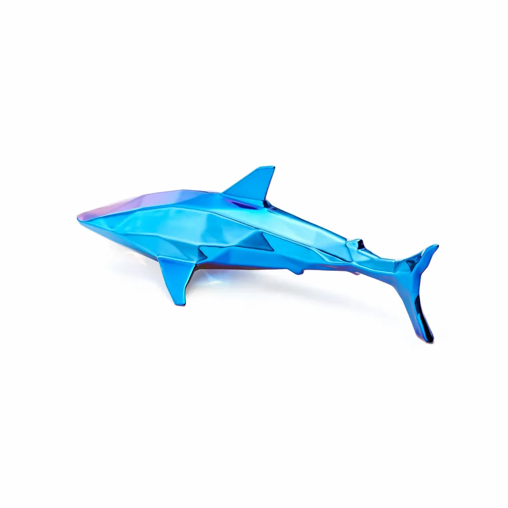 Ensembles muraux - Sculpture en porcelaine – Requin Bleu - OCEANSTORE DESIGN
