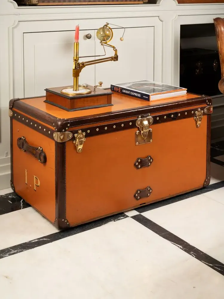 Decorative objects - Malle Louis Vuitton Orange - BAGAGE COLLECTION