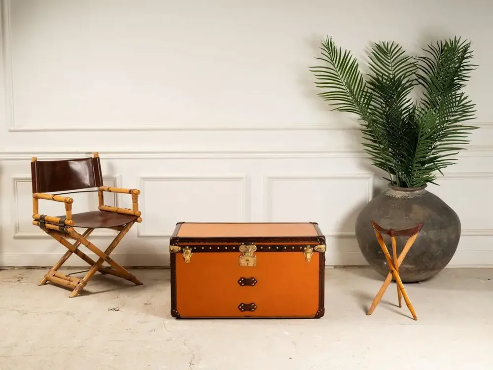 Decorative objects - Malle Louis Vuitton Orange - BAGAGE COLLECTION