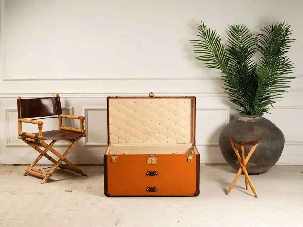 Decorative objects - Malle Louis Vuitton Orange - BAGAGE COLLECTION