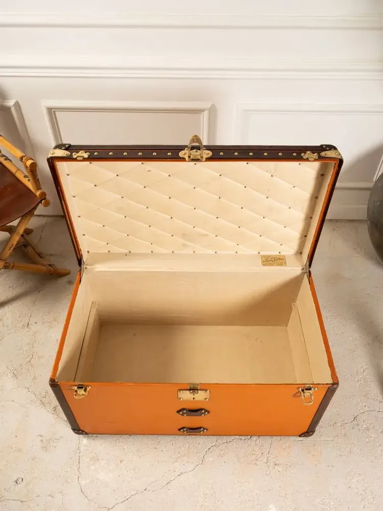 Decorative objects - Malle Louis Vuitton Orange - BAGAGE COLLECTION