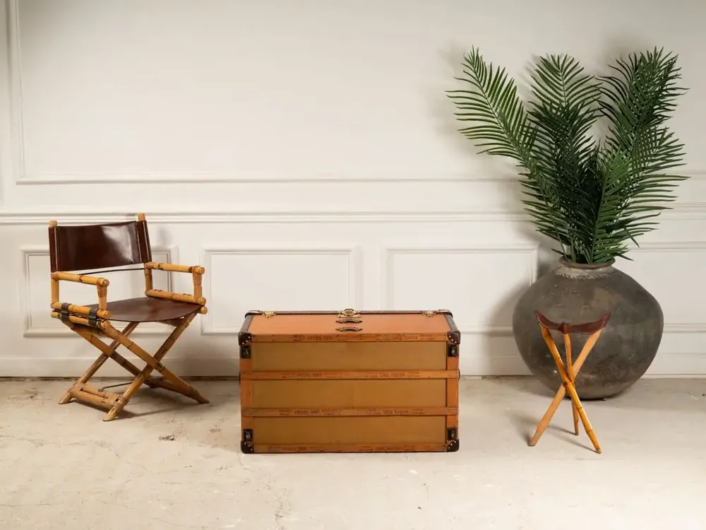 Decorative objects - Malle Louis Vuitton Orange - BAGAGE COLLECTION