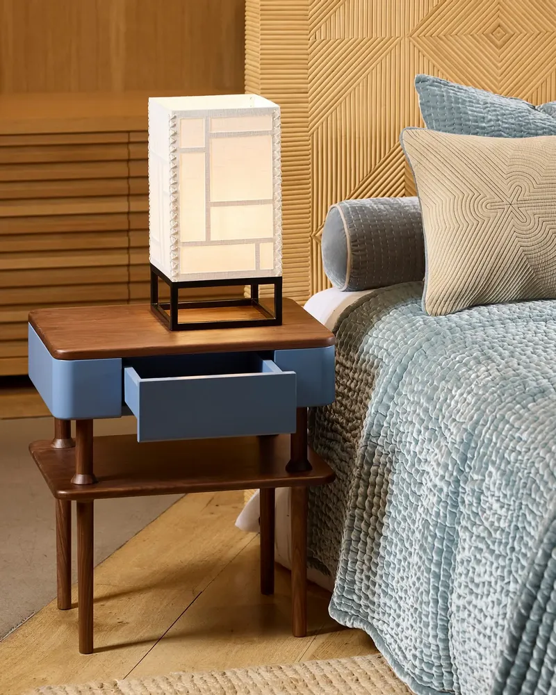 Night tables - SIGNATURE lacquered solid walnut bedside table - CFOC