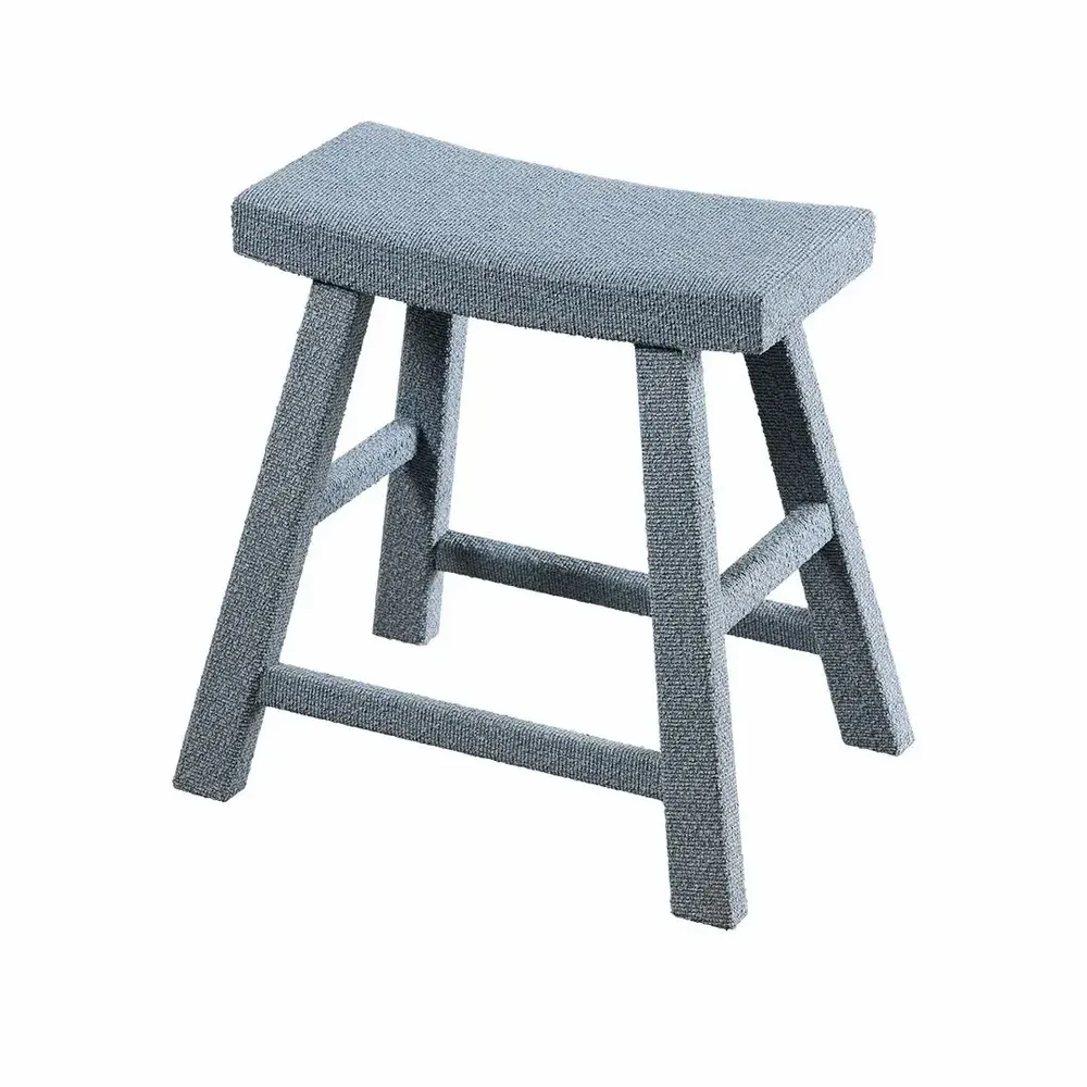 Tabourets - Tabouret en bois de peuplier et tissu MING - CFOC