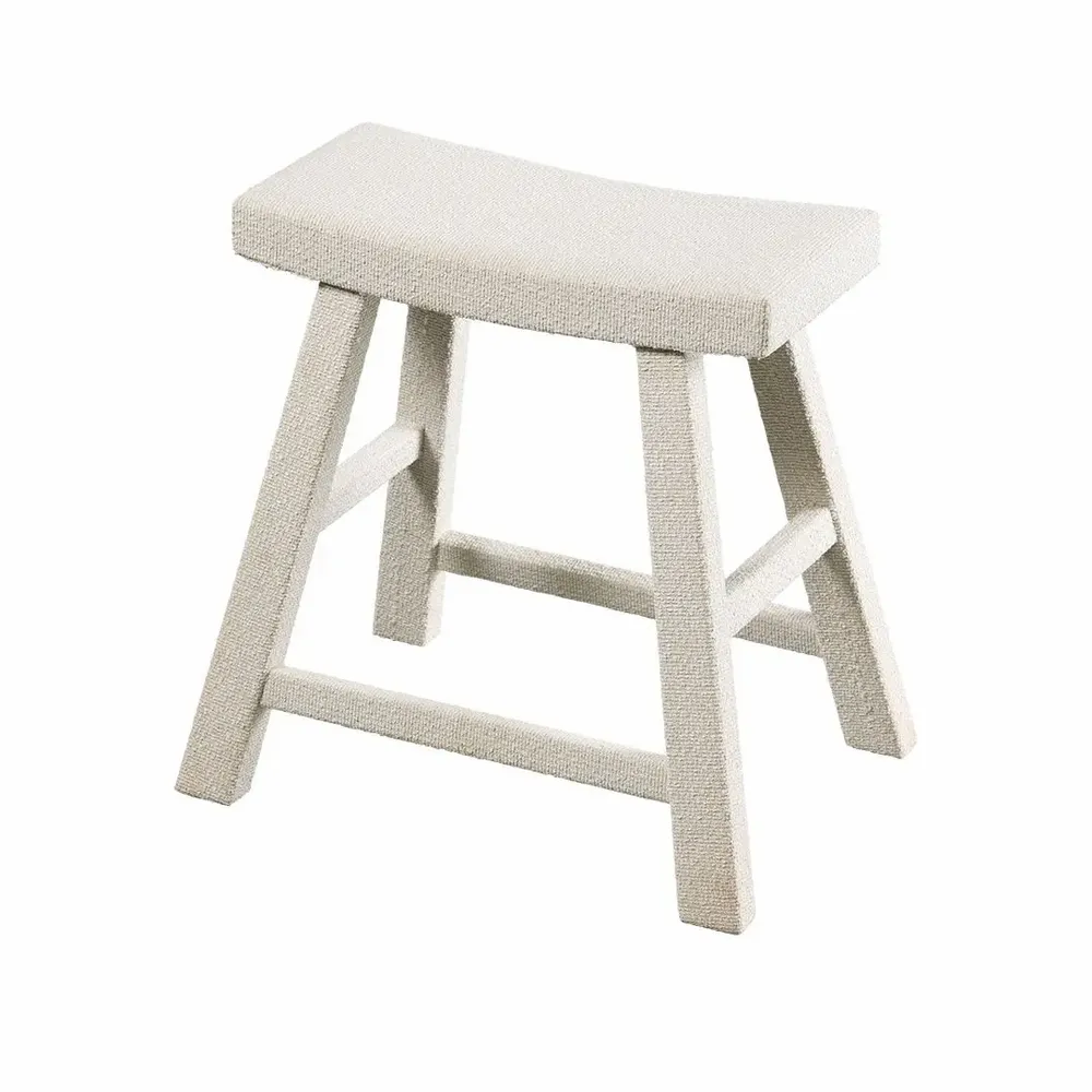 Tabourets - Tabouret en bois de peuplier et tissu MING - CFOC