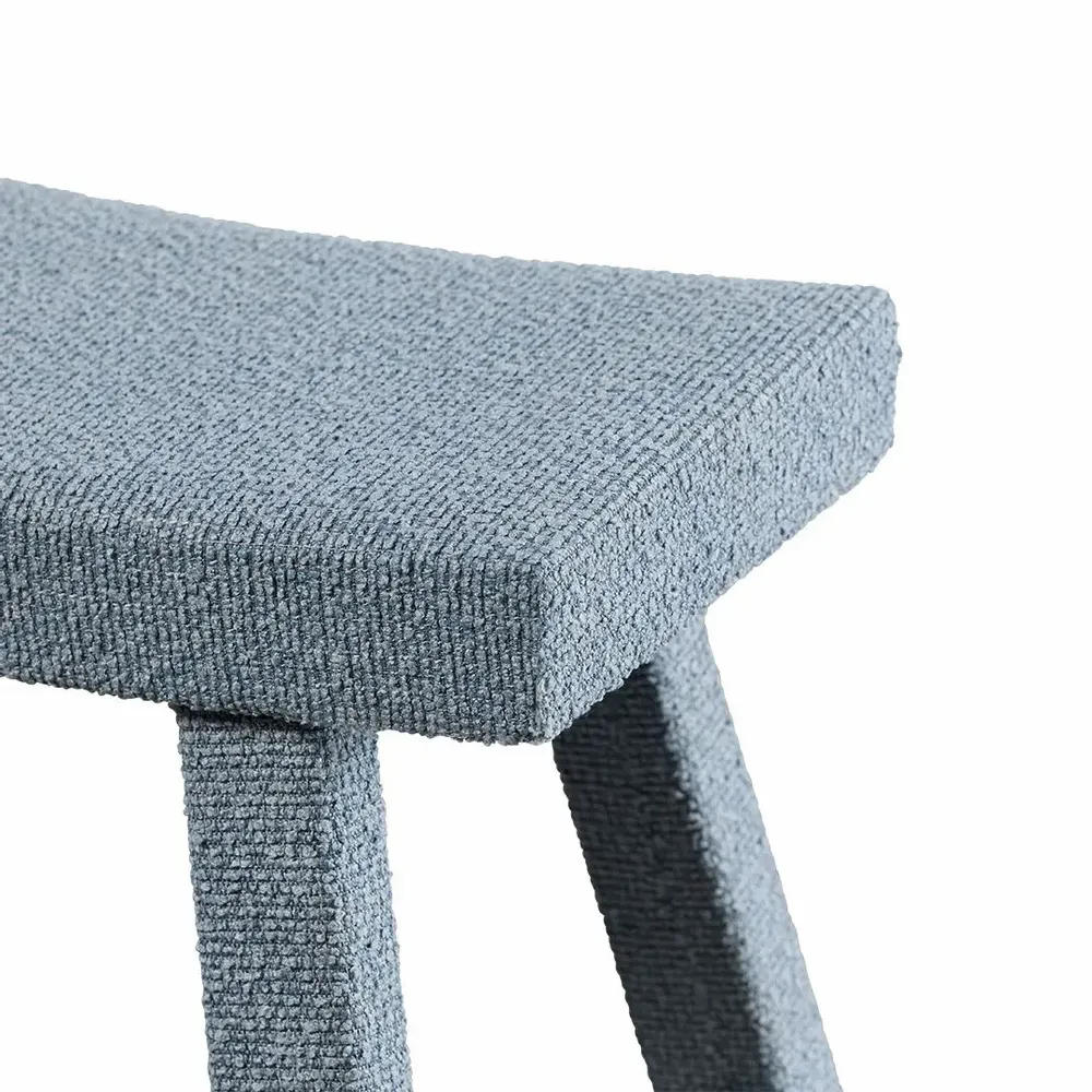 Tabourets - Tabouret en bois de peuplier et tissu MING - CFOC