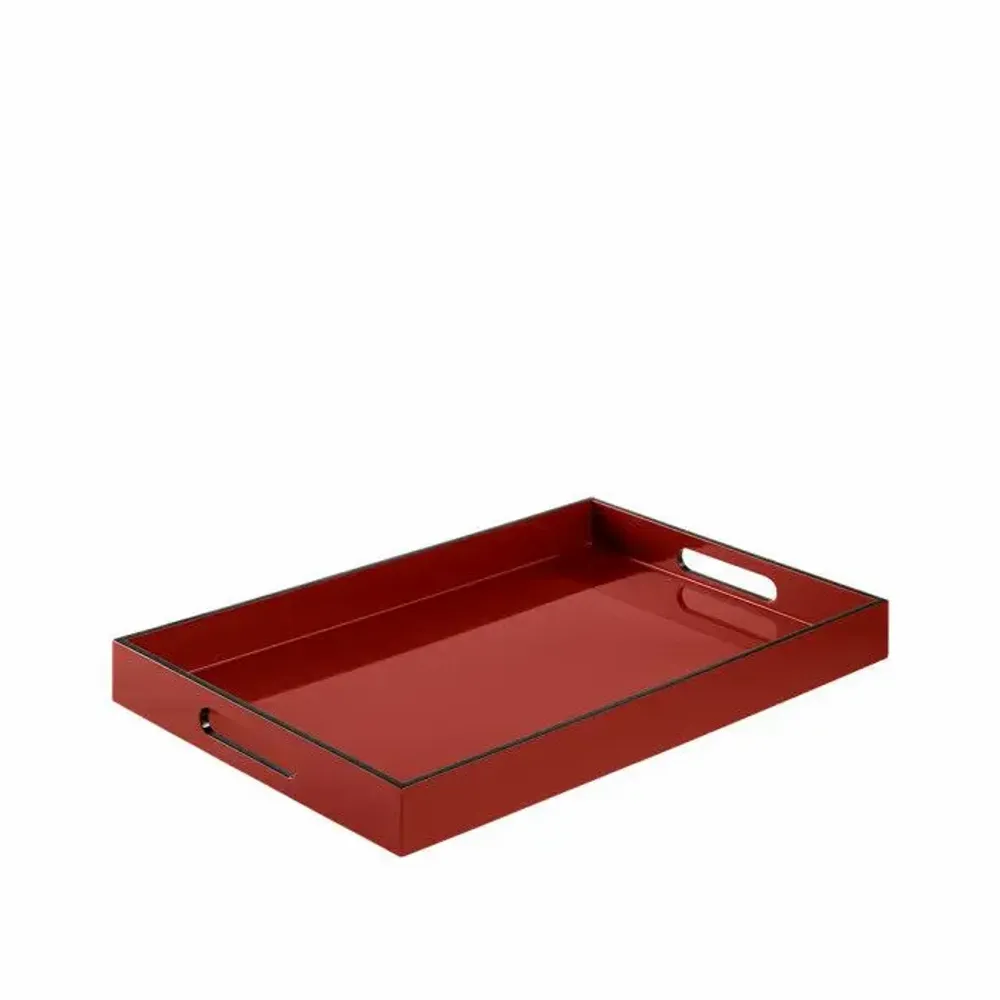 Trays - SIGNATURE rectangular lacquer tray - CFOC