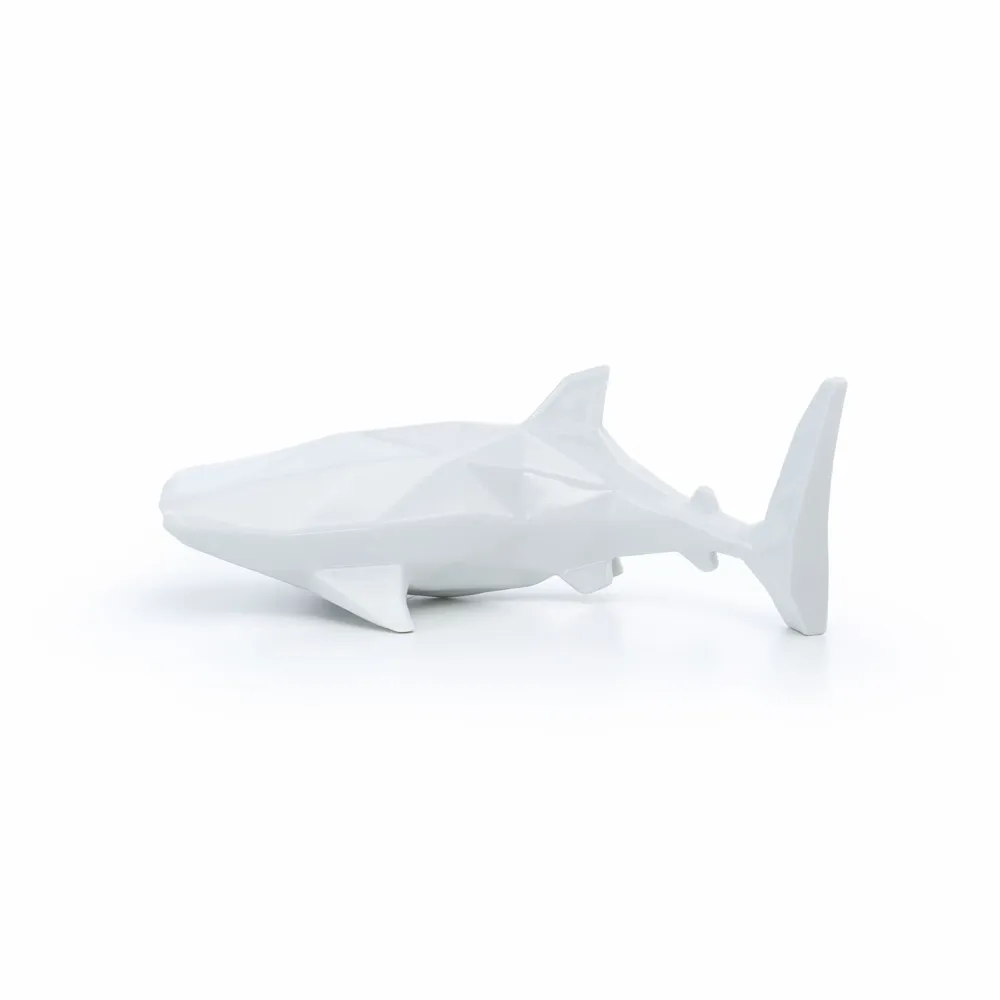 Objets design - Sculpture en porcelaine – Requin-Baleine Blanc - OCEANSTORE DESIGN