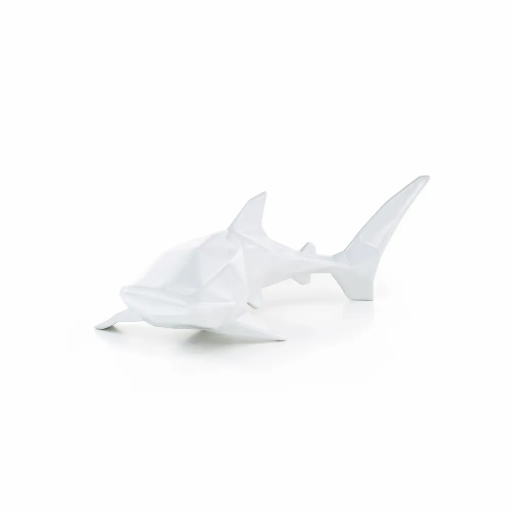 Objets design - Sculpture en porcelaine – Requin-Baleine Blanc - OCEANSTORE DESIGN