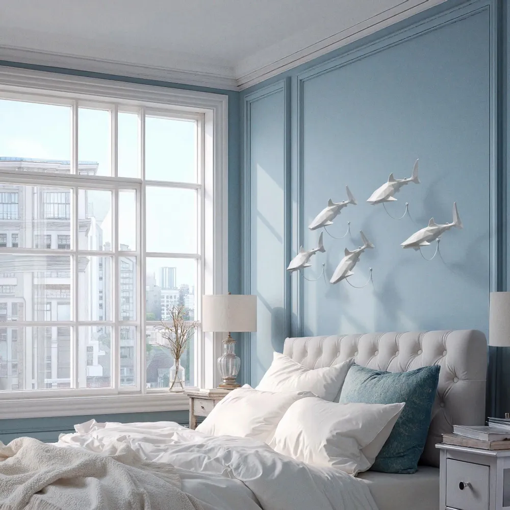 Objets design - Sculpture en porcelaine – Requin-Baleine Blanc - OCEANSTORE DESIGN