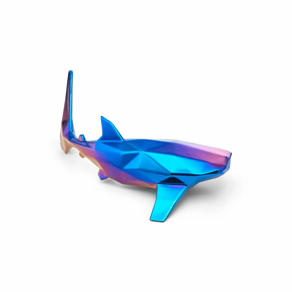 Sideboards - Porcelain Whale Shark Sculpture – Blue - OCEANSTORE DESIGN