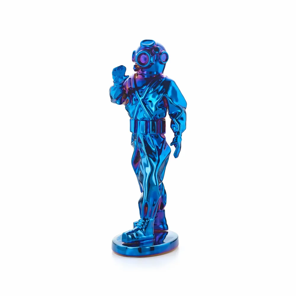 Etagères - Sculpture en porcelaine – Aquanaute Bleu - OCEANSTORE DESIGN