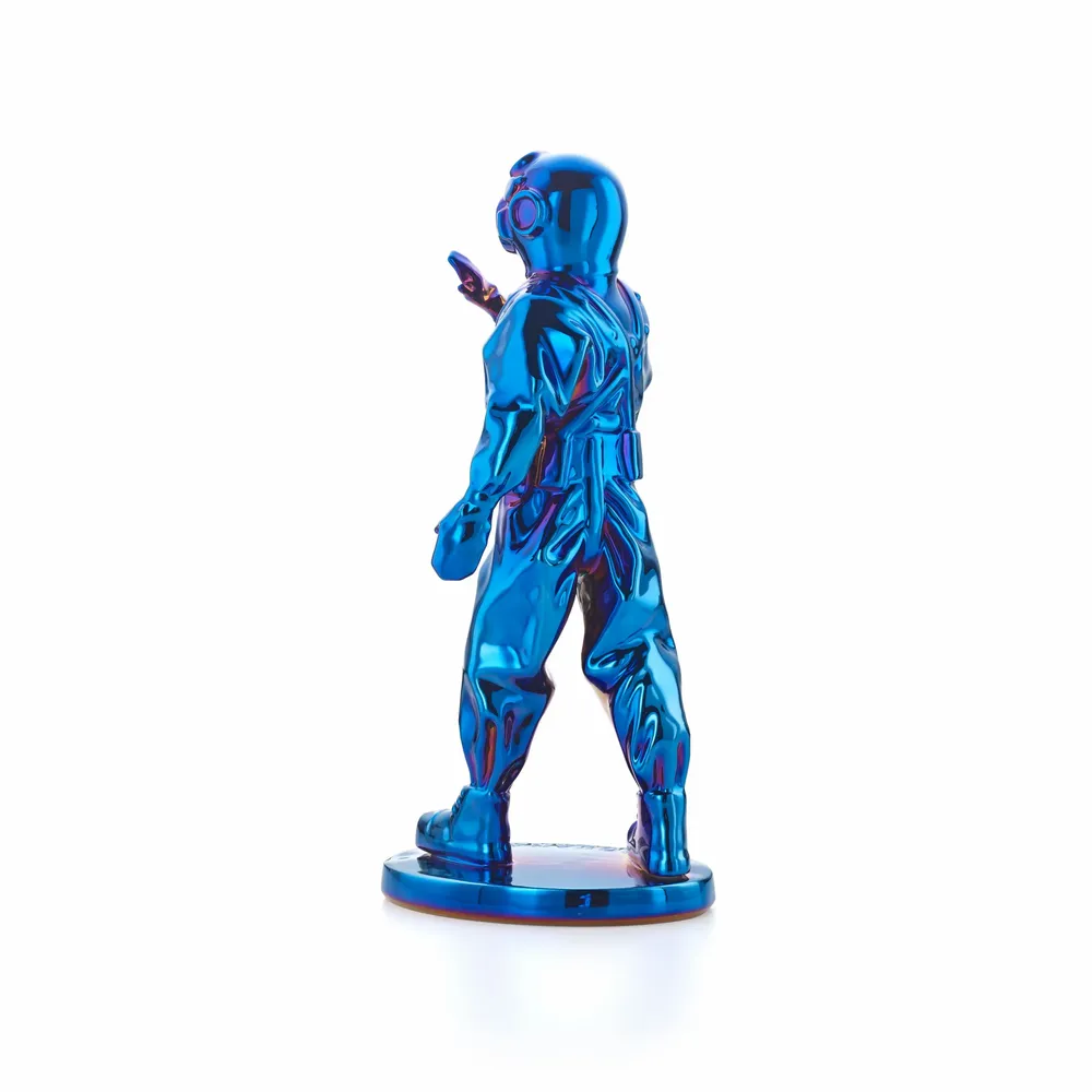 Etagères - Sculpture en porcelaine – Aquanaute Bleu - OCEANSTORE DESIGN