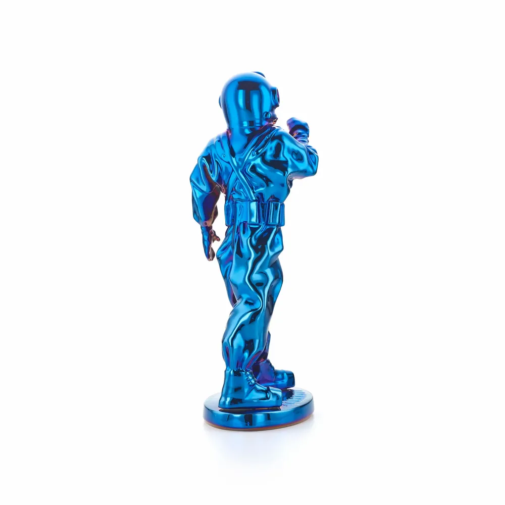 Etagères - Sculpture en porcelaine – Aquanaute Bleu - OCEANSTORE DESIGN