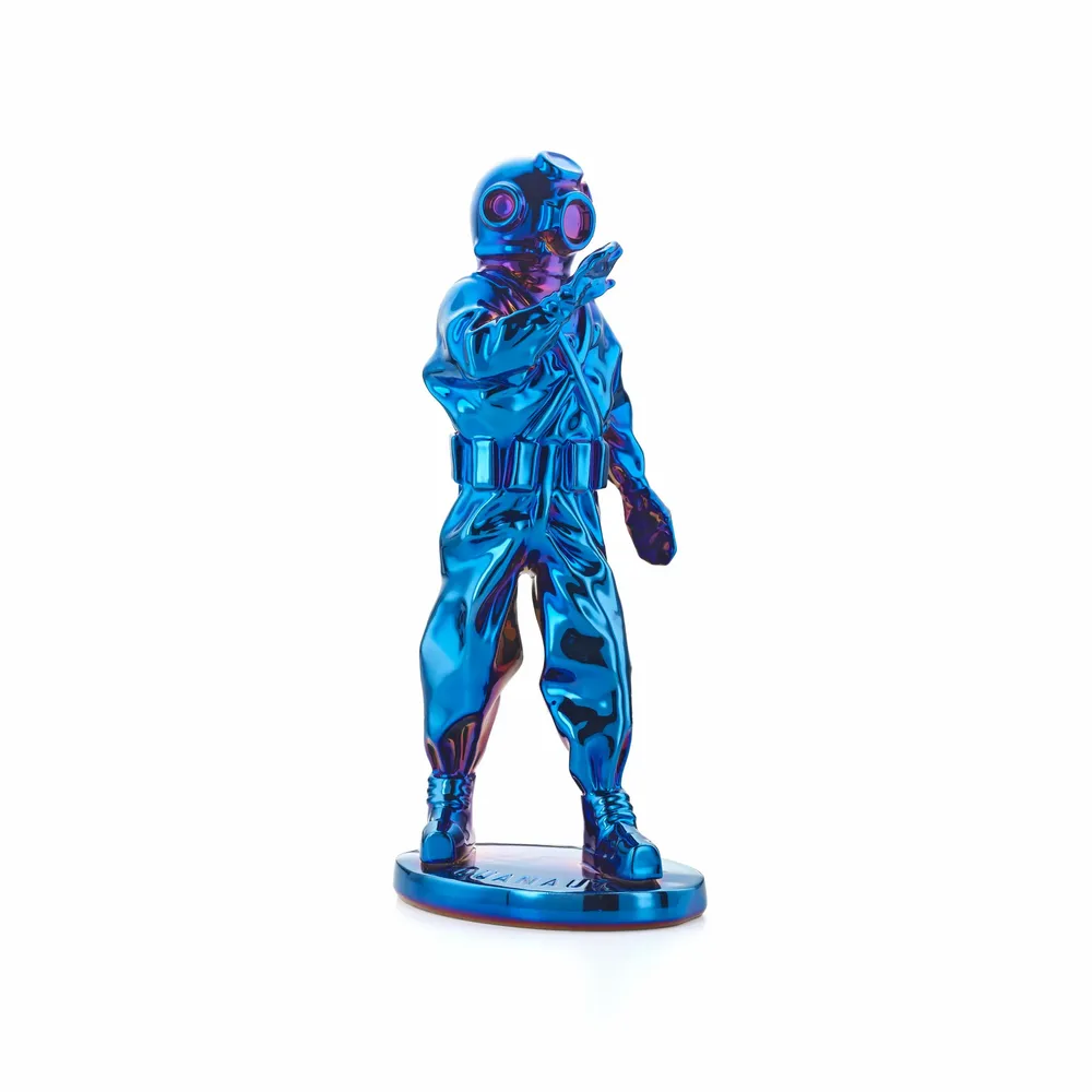 Etagères - Sculpture en porcelaine – Aquanaute Bleu - OCEANSTORE DESIGN