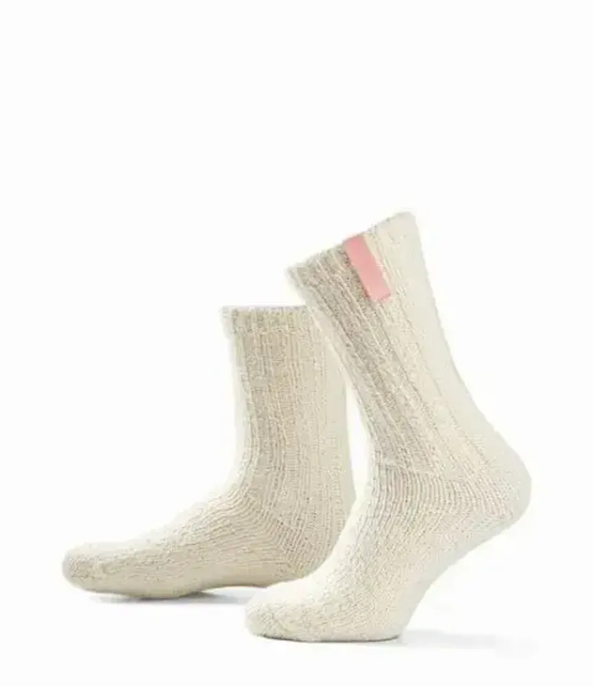 Socks - Socks - Originals, SleepWell, medium, off-white wool, sleep well pink, 37-41 - SOXS.CO