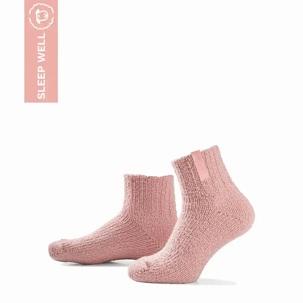 Socks - Socks - Originals, SleepWell, low, pink wool, sleep well double pink, 37-41 - SOXS.CO